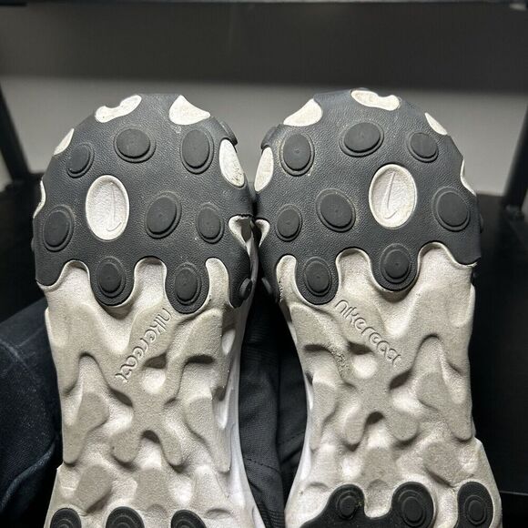 Nike React Element 55 Black Athletic Running Shoes Sneakers BQ6166-003 Mens 12 - Picture 8 of 9